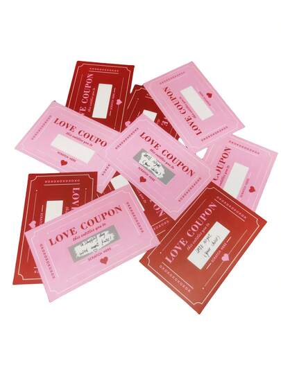 60pcs Scrapable Love Coupons, Valentine's Day DIV Love Scratch Card, Romantic Couple Date Creative DIY Scratch Card, Dinner Invitation Card, Gift For Couples On Wedding Anniversary, Mother's Day Greeting Card, Items For Family And Friends Gatherings, Ramadan Festival, Valentine's Day And Other Various Party And Holiday Activities.