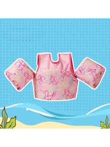 1pc Kids Swim Vest With Built-In Buoyancy Assist - Quick Adjustable Life Jacket, Suitable For Swimming Lessons, Beach, Pool - Boys And Girls Floating Device - Ideal For Beginners And Water Safety Training - Short Sleeve Mixed Color Vest, Perfect For Pool And Beach Activities, Festivals, Parties And Entertainment, Children Swim Vest, Children Swim Floating Vest - Multicolor - View 15