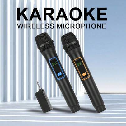 Wireless Handheld Microphone, Rechargeable Handheld Microphone , 8H Battery For Live Streaming/Karaoke/Meeting, Plug & Play