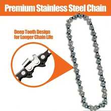 4pcs 6-Inch Replacement Saw Chain, Durable Chain For Handheld Portable Chainsaws, Suitable For Trimming Wood, Gardening, 6-Inch - Black - View 5