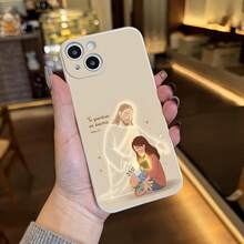 1pc Funda Creativa de Diseño de Jesús Te Protege para iPhone 16 Compatible con iPhone 13/12 Pro Max/11/14/15 Pro Funda Protectora Retro Blanca con Orificios de Precisión Adecuada para iPhone 15 Funda Protectora de Lente Adecuada para iPhone 16 Pro Max Funda Suave Material Cubo de Rubik - Blanco Antiguo - Jesús 504ZZ - Colores mixtos 1 - Ver 6