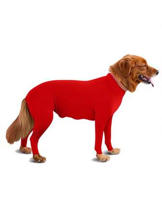 大型犬秋季保暖内衣，四肢全覆盖秋冬季犬服，宠物弹性服装，宠物户外运动服，防掉毛防污，适合中大型犬