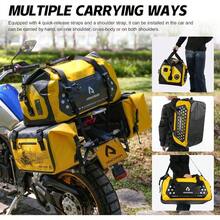 Motorcycle Dry Bag 75L Large Waterproof Duffel Bag Foldable Duffel Trunk Seat Bag For TravelBoating Motorbike Kayaking Yellow - Yellow - View 7