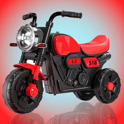 Esta motocicleta eléctrica infantil cuenta con efectos de sonido y luz ajustables mediante control remoto, es apta para niños a partir de 3 años y puede utilizarse para la educación infantil temprana. Además, incorpora atractivas luces LED.