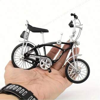 迷你自行车模型摆件 - 金属合金桌面指尖自行车 - 四季皆宜的家居装饰品，适合14岁及以上人群 - 不含马赛克工艺套装