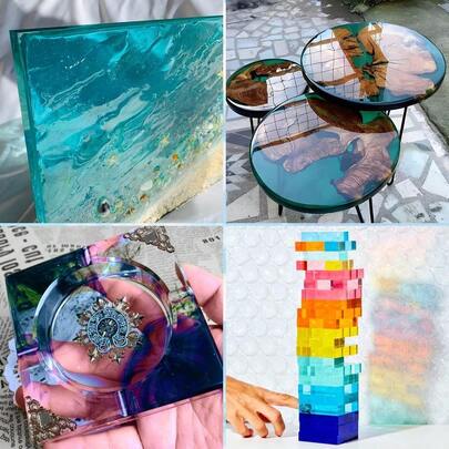 Epoxy Resin Pigment - 26 Color Liquid Transparent Resin Colorant,Epoxy Resin Dye For Resin Colour Art, DIY Jewelr...