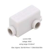 10 Conectores de ZK T06 de 400 V, 60 A, Alta Potencia, 1 en 2 Salidas, Bloque de Terminales de Empalme, Caja de Conector deón en Línea, Aislamiento, Resistente Al - 1 - Ver 7