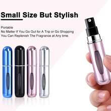 Pink Refillable Metal Perfume Spray Bottle, Compact Travel-Size Fragrance Dispenser, Mini Portable Atomizer For Daily Fragrance Travel Essential,Perfume Refillable Bottle - Pink - View 7