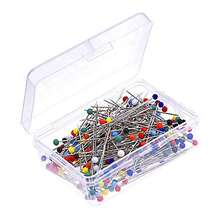 Set Of 100 Colored Pearly Glass Sewing Pins - Large Fastening Pins For DIY Bouquet Decoration, Crafts And Accessories