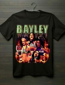 Bayley T-Shirt Featuring WWE Wrestling Erstar Rgnition Uni T-Shirt - màu đen - Xem 1