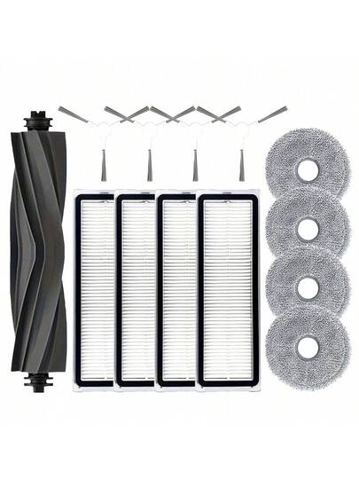 Set Dreame L10 Series Robot Stofzuiger Accessory Kit Compatible Prim/L10s Pro/L10 Pro, Includes HEPA Filters, Main Brushes, Mop Cloths Plastic Cloth Vloer Attachment view 10