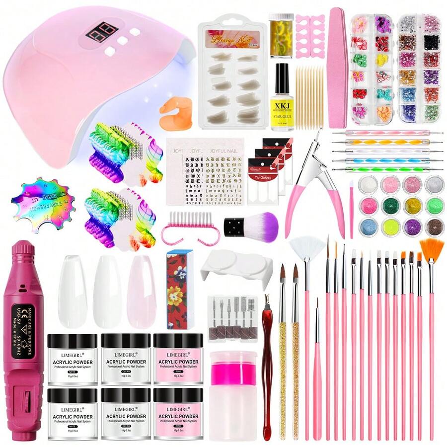 Acrylic Nail Powders & Liquids - Multicolor - View 1