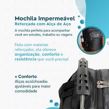 Ondway Men's Backpack For Travel, College, Reinforced, Women's, School, Basic, University, Back To School - 黑色 - 查看 6