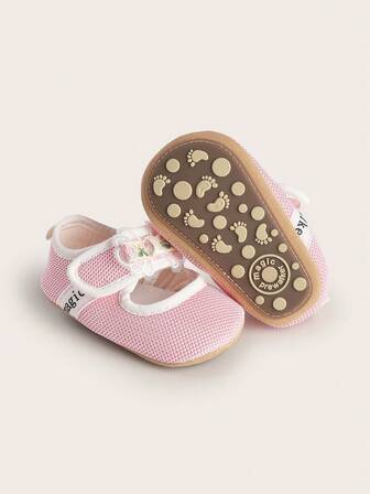 Zapatos planos para bebé de 0 a 1 año, zapatos de princesa de cuero con lazo para bebé niña de 3 a 6 a 12 meses, zapatos antideslizantes para caminar para bebé