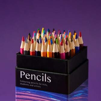 12/18/24/36/48/72pcs Colored Pencils, Starry Trajectory Series Wooden Pencil Set, Vibrant Colors, Easy To Color, Durable, Suitable For Sketching, Coloring, Painting And Doodling, Handmade Stationery Art Supplies, Ideal For Artists, Holiday Gift