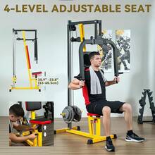 Chest Fly Machine And Chest Press Station, Delt Machine Home Gym Equipment For Chest, Back, Pectoral, Rear Deltoid And Shoulder Training - Yellow - View 5