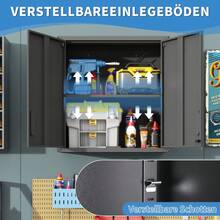 Heavy Duty 198cm 5 Tier Shelving Unit - Metal Storage Rack With 650kg Load Capacity, Height Adjustable Industrial Shelving Unit For Garage, Basement And Workshop, Black, H198cm * W120cm * D45.7cm On Site - 黑色+金屬+現代 - 查看 3