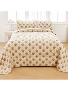 Edredón con Borrego Sherpa – Extra suave y cálido, con fundas incluidas - Albaricoque - Ver 1