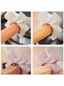 Silicone Spatula Holder, Creative Butterfly Pot Clip Rack, Silicone Anti-Spill Spoon Holder, Spoon Rack, Kitchen Tool Rack, Heat-Resistant Rack, Kitchen Utensil Rack, Spatula Protective Cover, Mobile Storage Rack - Multicolor - View 6