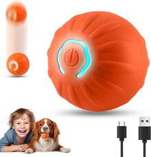 Interactive Pet Toys Automatic Rolling Ball, Bouncing Vibrating Dog Balls, Puppies Toys, Motorized Rolling Ball Puppies Toy, Rechargeable Automatic Moving Swinging Toy - Royal Blue - View 1