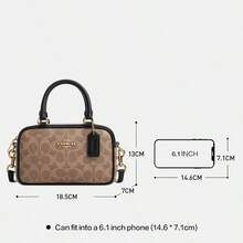 Coach SATCHEL 18 Top-handle Travling College Work Hangbag for Women Crossbody Bag Shoulder Purses - 卡其色 - 查看 4