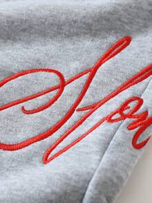 Loose Fit Gray Sweatpants, American Streetwear Style, Relaxed Fit Drawstring Straight Leg Casual Pants, Sports Vibe - Light Grey - View 7