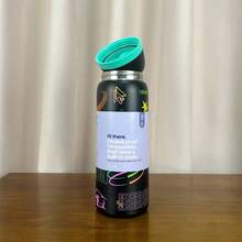 32OZ New Insulated Stainless Steel Water Bottle With Straw For Sports, Travel, And School Sports Water Bottle - Ngón tay đen - 32oz - Xem 2