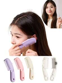 [Multifunctional Hair Trimming Product] 1pc Hair Trimmer For Home Use, Thinning And Shaping Adults, Women's Hair Trimming And Bangs Comb, 2-In-1 Scissors And Comb, Combs And Styles Hair Simultaneously, DIY Split End Trimming Comb - Precision Hair Clipper, Trims And Styles Split Ends, An Ideal Alternative To Hair Clippers - Multicolor - View 12
