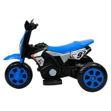 Motocicleta Montable Para Niños 3 Ruedas 6v Con Sonido Y Luz - Azul - Ver 5