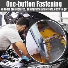 50-100pcs Self-Locking Nylon Universal Zip Ties, Heavy Duty Fastener Straps With Buckle And Button For Car Repair And Daily Use - Black - View 9