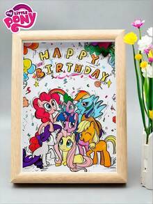 MY LITTLE PONY إطار صور مستطيل، 15 سم * 11 سم، مناسب للطاولة، ديكور الغرفة، زخارف المكتب، هدية للأصدقاء، خيار مثالي للمدرسة والمكتب، هدية مثالية للشباب خلال أعياد الميلاد والكريسماس وبداية العام الدراسي، مناسب لاحتفالات عيد الميلاد، هدايا مثالية للأصدقاء، هدايا تذكارية، ديكورات، ديكور المنزل