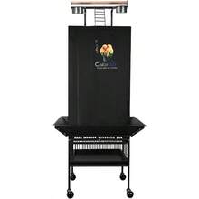 Colorday Good Night Funda para jaula de pájaros grande con tapa de juego pendiente de patente color negro de 61 pulgadas - 61 - Ver 1