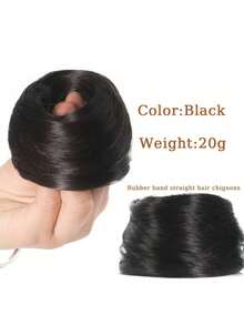 3-Inch Synthetic Hair Bun, Secured With Elastic Bands, Can Clip Onto Hair Ends To Extend Bun, Suitable For Women, Can Be Used As Ponytail