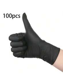 100只多功能一次性丁腈手套，清洁和烹饪的好帮手，经久耐用，防水防油，适用于各种家庭用餐场景。家居生活新品 - 彩色 - 查看 8