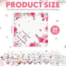 Pauelos florales espaoles a granel para mujeres Dios bendiga usted pauelo inspirador versculo bblico regalos cristianos - 20 - Ver 3