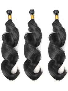 1~6 Bundles 14~22 Inch Black Loose Wave Bundles Extensions Synthetic Heat-Resistant Hair Extensions For Women DIY Hairstyle - Black - View 19