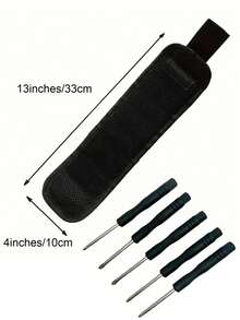 磁性腕带工具收纳器 - 黑/红腕带，内置9颗强力磁铁，完美收纳螺丝、钉子、钻头 | DIY爱好者的理想之选，父亲节礼物，DIY工具收纳器 | 耐用面料，强力磁性腕带工具收纳器，适合露营，成人圣诞礼物 - 彩色 - 查看 11