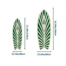 1 pieza Alfombra con forma de tabla de surf, decoración Y2K, alfombra suave antideslizante para sala de estar, dormitorio, entrada - Azul - Ver 3