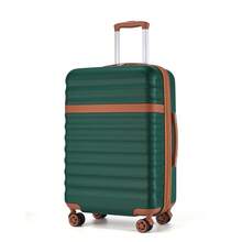 PP Hardshell Luggage 20 24 28 Inch Carry On Cabin Suitcase Expandable TSA Lock 360 Spinner Wheels Lightweight 3 Piece Set Check In Travel Holiday - Dark Green - View 14