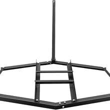 74-Inch Trailer Leveling Harrow With 2 Adjustable Bars For Landscape Or Farm Garden Field Leveling - Black - View 6