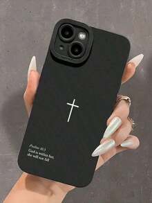 Psalm 46:5 Cross Christian Stylish Phone Case, Compatible With IPhone & GalaxyFOR-YOUR-BELOVED-PHONE Christmas Gifts Christmas Gifts - 1pc - 查看 5