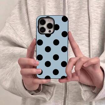 时尚可爱波点亮面软壳保护套，防震防刮