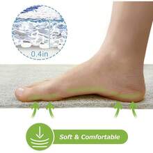 - Tapete de bao de PVC antideslizante sin ventosas, 16x 24 pulgadas, tapete de ducha para superficie de baera texturizada, bao, bao, secado rpido - 24" x 16" (Rectangular) + Azul Rosa - Ver 6