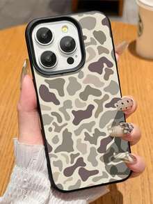 New Creative Leopard Print Pattern Compatible With Apple Phone 16/12/13/11/14/17/15/ProMax/Pro/Plus/Xs Max/XS/X,Anti Fingerprint Silicone Soft Case Ultrathin Phone - màu đen - Xem 3