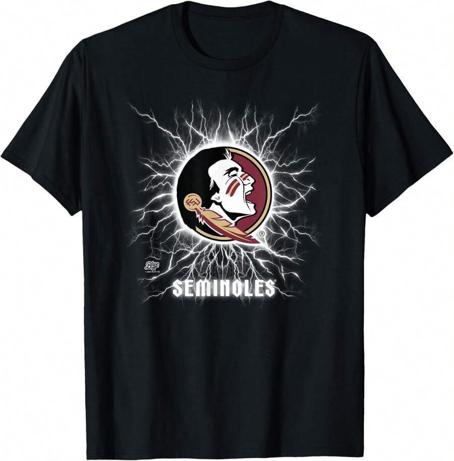 Florida State Seminoles 90's Lightning Officially Licensed T-Shirt - màu đen - Xem 1