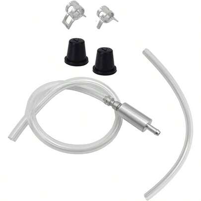 1 Set Brake Bleeder Hose One Way Check, One Way Brake Bleeder Motorcycle Clutch, Brake Bleeder Check Hydraulic Brake System, Soft Tube With Metal Clips