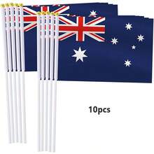 Australian Flag Chain, Little Australian Flag, Grand Opening Ceremony, National Sporting Events, Holiday Decorations(Hand Waving Flags, Garden Flags) - Multicolor - View 14
