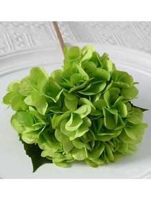 1Pc Autumn Green, Pink, And1set White Multi-Colored Artificial Hydrangea Flowers, Realistic Silk Hydrangea Flower Ornaments, High-Quality Artificial Flowers, Suitable For Brunch, Wedding Bouquets, Parties, Home Living Rooms, Kitchens, Gardens, Hotels, Offices And Other Occasions. Suitable For Decoration In All Seasons, Halloween, Thanksgiving And Christmas, And Can Also Be Given As A Gift. - Multicolor - View 13