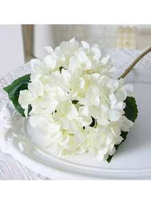 1Pc Autumn Green, Pink, And1set White Multi-Colored Artificial Hydrangea Flowers, Realistic Silk Hydrangea Flower Ornaments, High-Quality Artificial Flowers, Suitable For Brunch, Wedding Bouquets, Parties, Home Living Rooms, Kitchens, Gardens, Hotels, Offices And Other Occasions. Suitable For Decoration In All Seasons, Halloween, Thanksgiving And Christmas, And Can Also Be Given As A Gift. - Multicolor - View 11