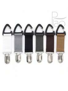 Stylish, Simple, And Convenient New Outdoor Travel Straw Hat Clip, A Portable Hat Companion, Bag Clip, And Multi-Purpose Outdoor Storage Clip. This Travel Hat Clip Attaches To Bags, Handbags, Backpacks, And Luggage. It's Perfect For Outdoor Travel, Beach Hats, And Accessories. It's Also A Practical School Accessory And Back-To-School Supplies. - Multicolor - View 9